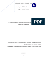 O arcabouço das políticas públicas do proibicionismo e uma abordagem socioeconômica do uso de drogas