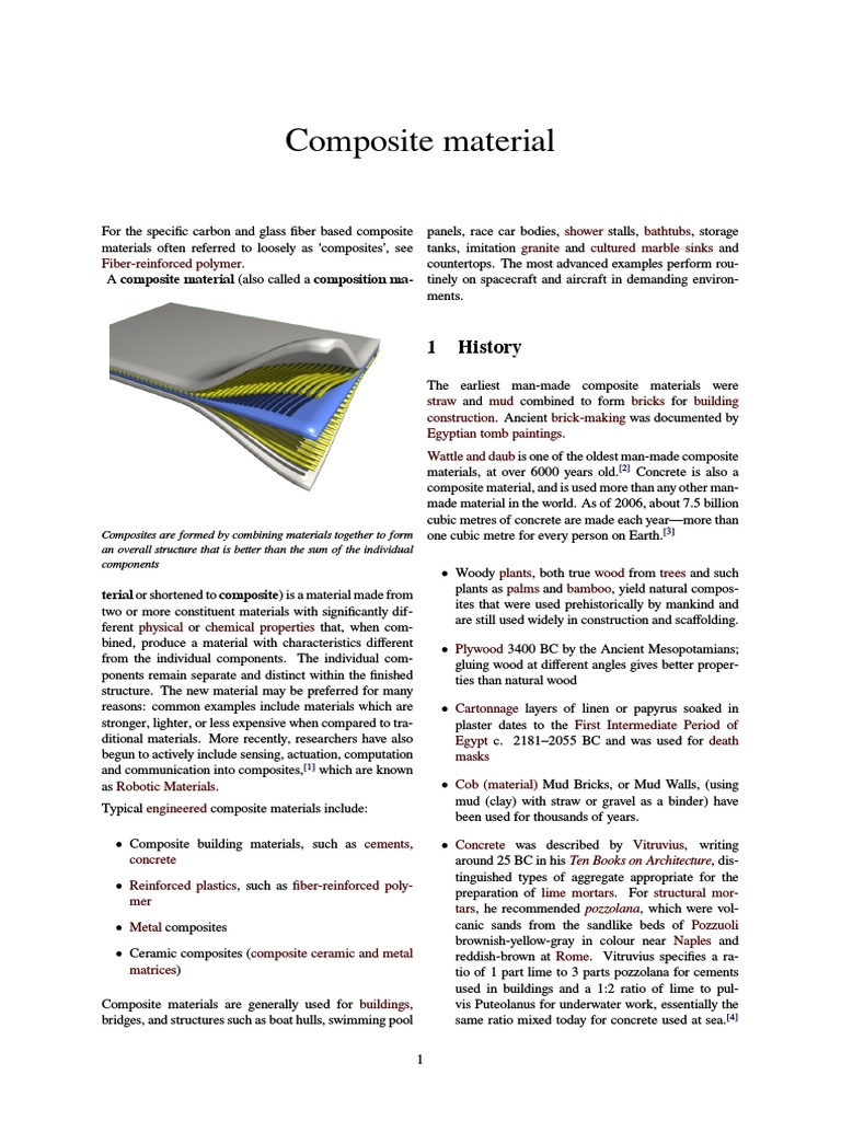Composite Material | PDF | Composite Material | Building Engineering