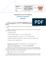 Regulament Concursul Național Comunicare - Ortografie.ro Gimnaziu 2015 2016