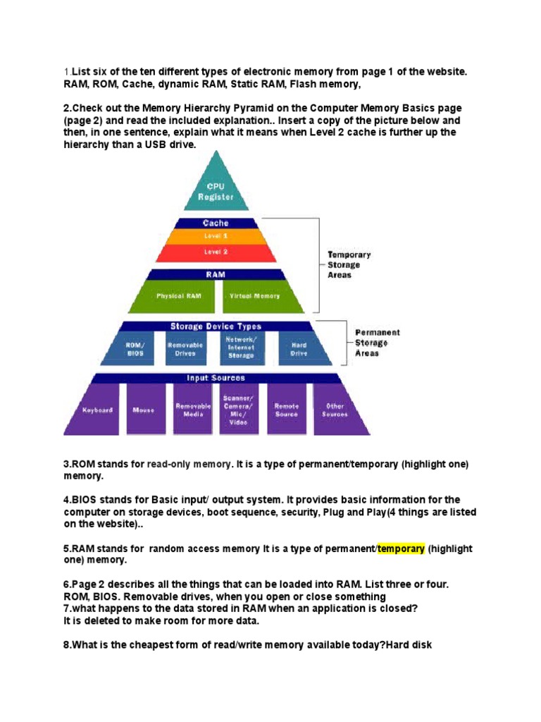 Three Types Of Memory In Computer 2025