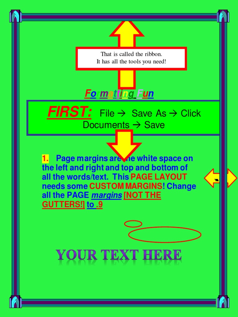 Fun Formatting Techniques in Word | PDF | Text | Typography