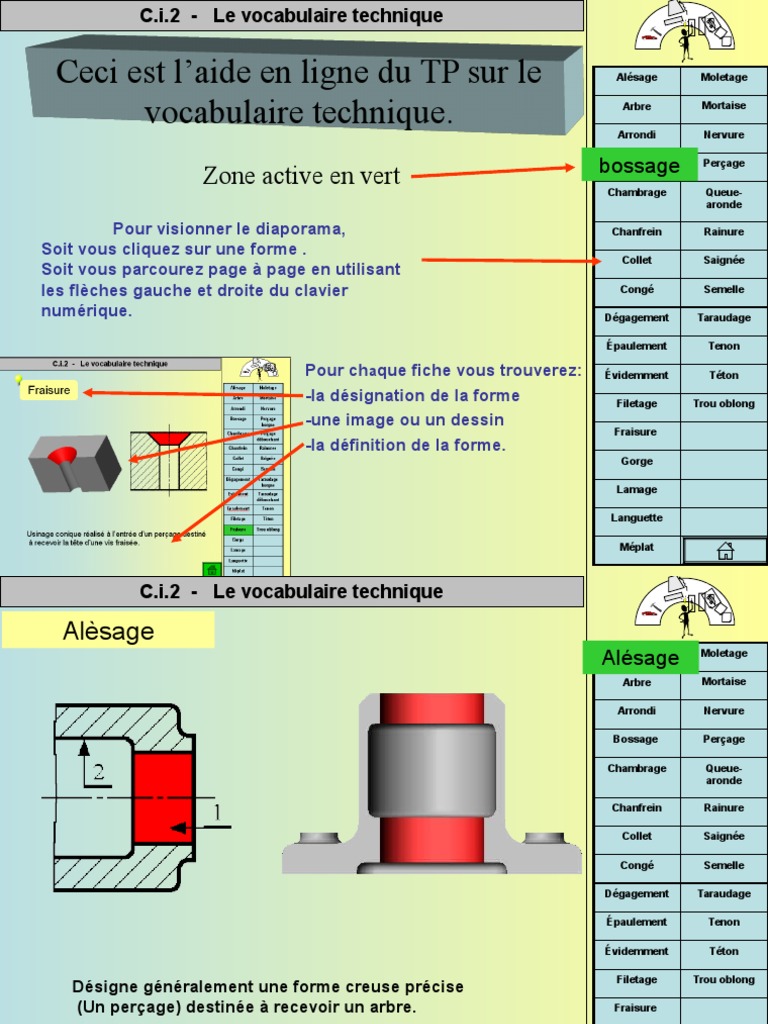 Vocabulaire Technique Pdf Usinage Perçage