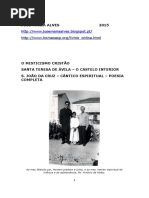 o Misticismo Cristo s Teresa de Avila s Joo Da Cruz Poesia Completa