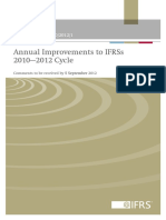 Annual Improvements to IFRSs 2010-2012 Cycle ED