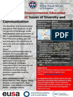 Issues of Diversity and Communication: Outdoor and Environmental Education Research Meet