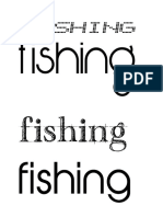 Diferent Font - Fishing