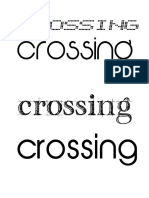 Diferent Font - Crossing