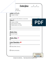 Control Journal Plano Semanal Sextafeira