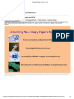 4 Exciting Neurology Papers From 2014 - Smoking and Parkinson Disease and Reversibility of NMDA Receptor Associated Disease