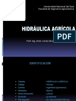 Hidráulica Introducción Unidad 1