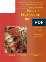 REVISTA PERUANA DE BIOLOGÍA v14n01