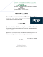 Certificado de Asistencia