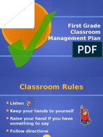 First Grade Classroom Management Plan: Jayme Server