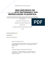 A TEORIA BIOLÓGICA DE HUMBERTO MATURANA E SUA REPERCUSSÃO FILOSÓFICA