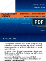 Ch11 The Art of Modelling with Spreadsheet