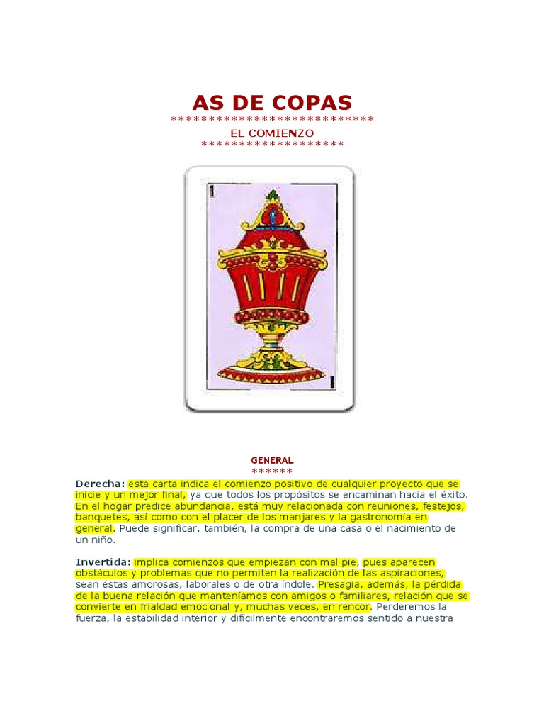 3 De Copas Significado Baraja Española