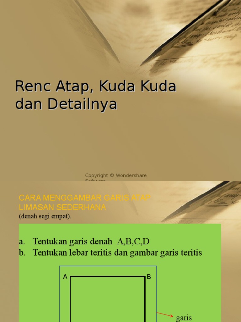 Rencana Atap Dan Detail Kuda Kuda Rencana Atap Dan Detail Kuda Kuda