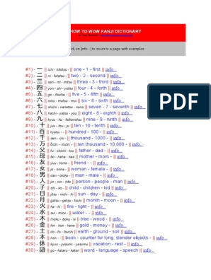1000 Kanji | PDF