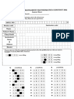 IKMC Answer Sheet