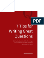 7 Tips For Writing Great Questions