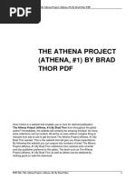 The Athena Project Athena  By Brad Thor