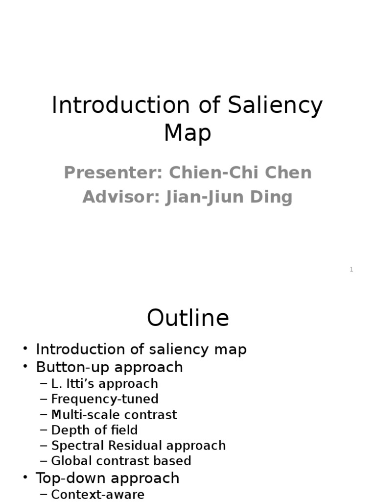 Understanding Saliency Maps in Vision | PDF | Image Segmentation | Vision