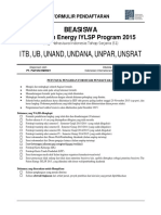 Formulir Pendaftaran PAITON IYLSP 2015