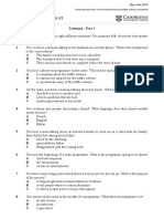 FCE Exam Practice