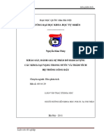 KHẢO SÁT, ĐÁNH GIÁ SỰ PHÂN BỐ HÀM LƯỢNG CÁC KIM LOẠI NẶNG TRONG NƯỚC VÀ TRẦM TÍCH HỆ THỐNG SÔNG ĐÁY