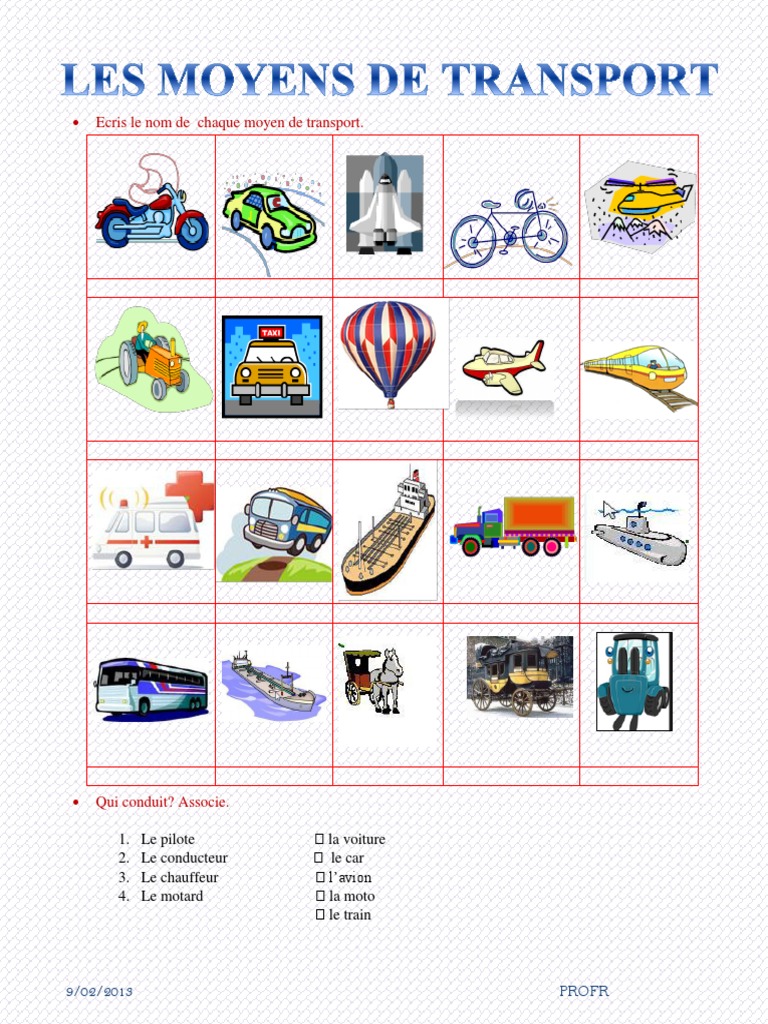 Les Moyens de Transport | PDF