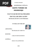 Download TUTORIAL WORD 2007 computo I by dicodi SN3021690 doc pdf