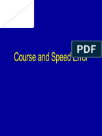 Course and Speed Error