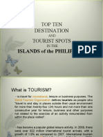 Top Ten Destination Tourist Spots: Islands of The Philippines