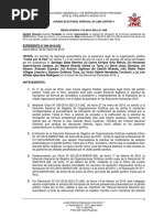 Modelo de carta simple para exoneración del curso de 