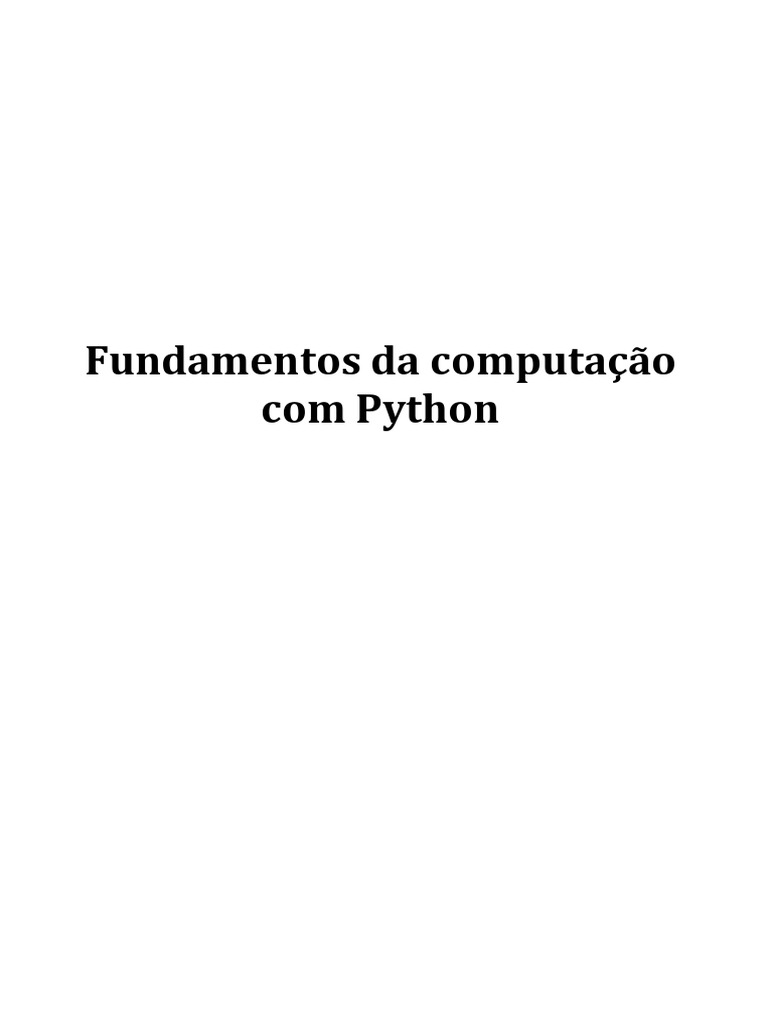 Apostila Python | PDF | Python (linguagem de programação) | Compilador