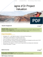 Montagne d'Or Project Valuation Report