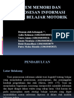 Sistem Memori Dan Pemrosesan Informasi Dalam Belajar Motorik