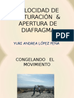 3. Velocidad de Obturacion y Apertura de Diafragma