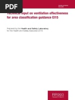 Rr993 - Technical Input On Ventilation Effectiveness For Area Classification Guidance EI15