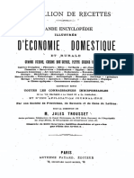 Trousset Jules - Un Million de Recettes Grande Encyclopédie Illustrée D'économie Domestique Et Rurale Tome 2 PDF