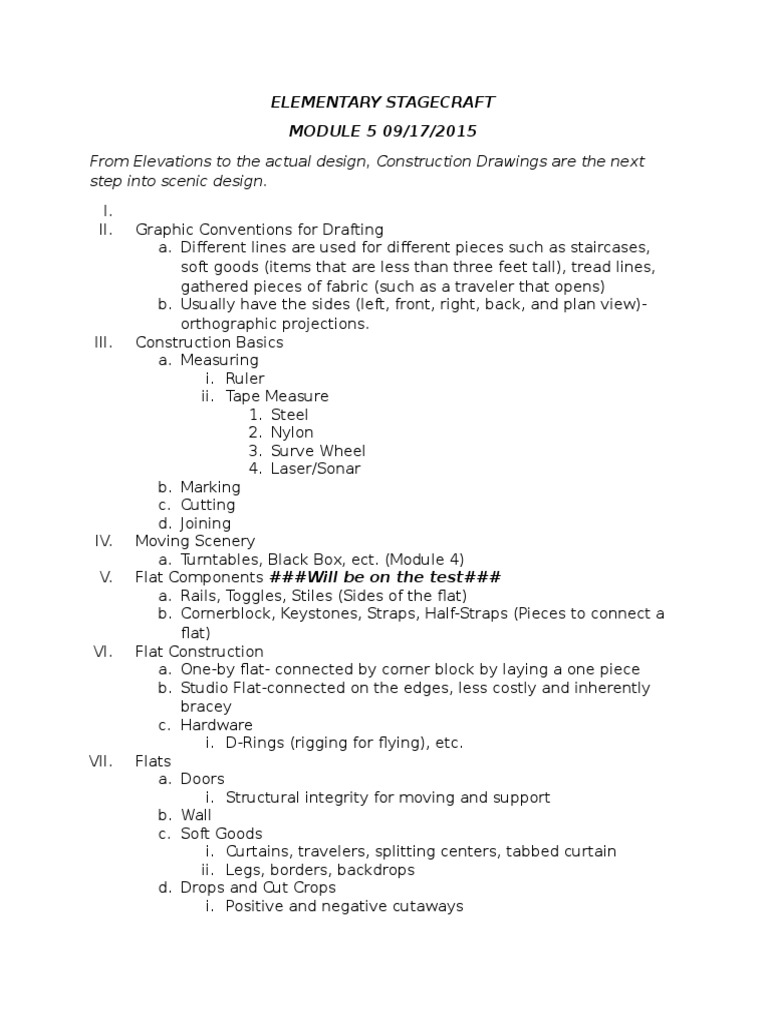 Elementary Stagecraft: Scenic Design Basics | PDF | Home & Garden ...