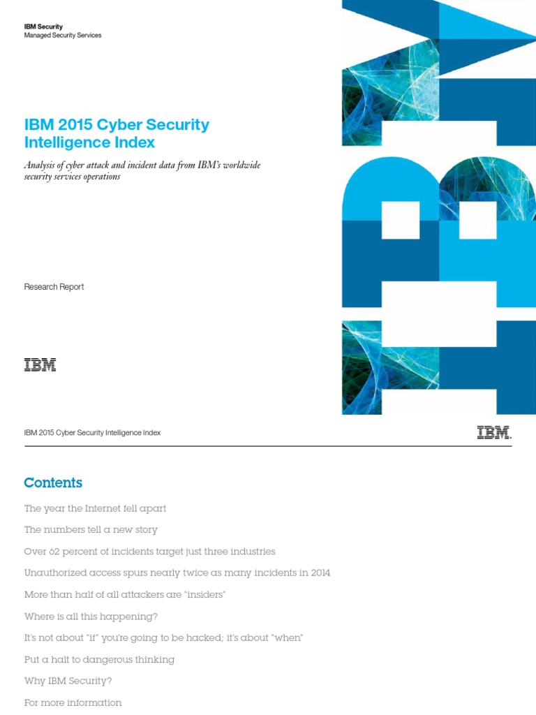 Cyber Security Intelligence Index | PDF | Threat (Computer) | Computer ...