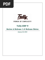 Download Tallyerp 9 Release Notes by sumeshtr SN30222240 doc pdf