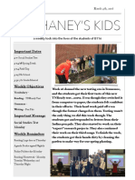 Mr. Haney's Week 26 Newsletter