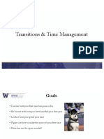 Transition Time Managament