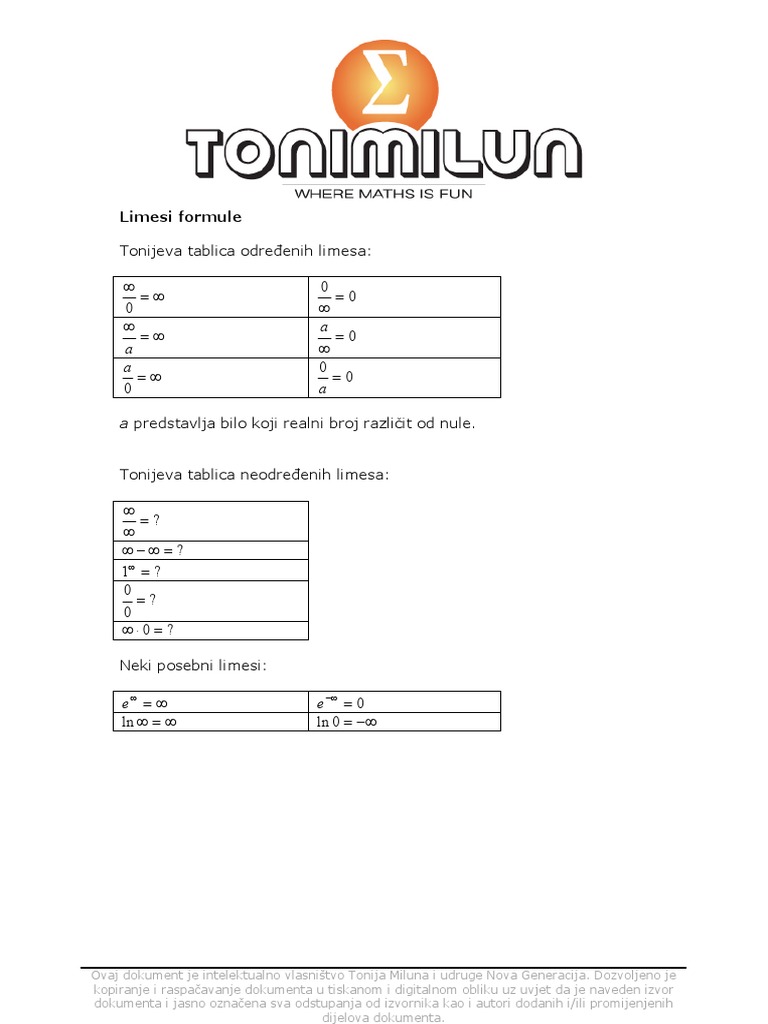 Limes Formule | PDF