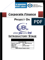 Corpaote Finance Project