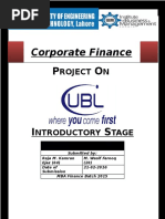 Corpaote Finance Project