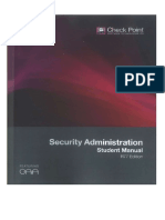 Check Point Security Administration Student Manual