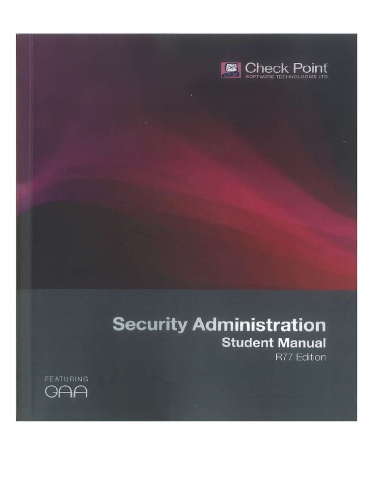 Check Point Security Administration Student Manual | PDF | Security ...